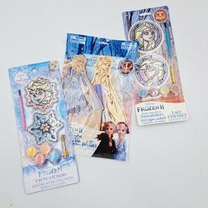 Disney's Frozen Paint Your Own Kids Arts & Craft Elsa Suncatchers & Wood Figure